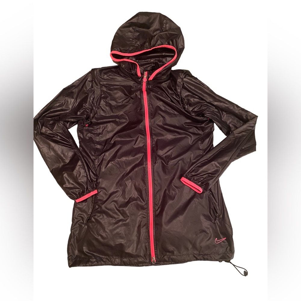 Nike Dri-Fit Running Waterproof/Windbreaker Jacket with Hoodie,  Women's c23